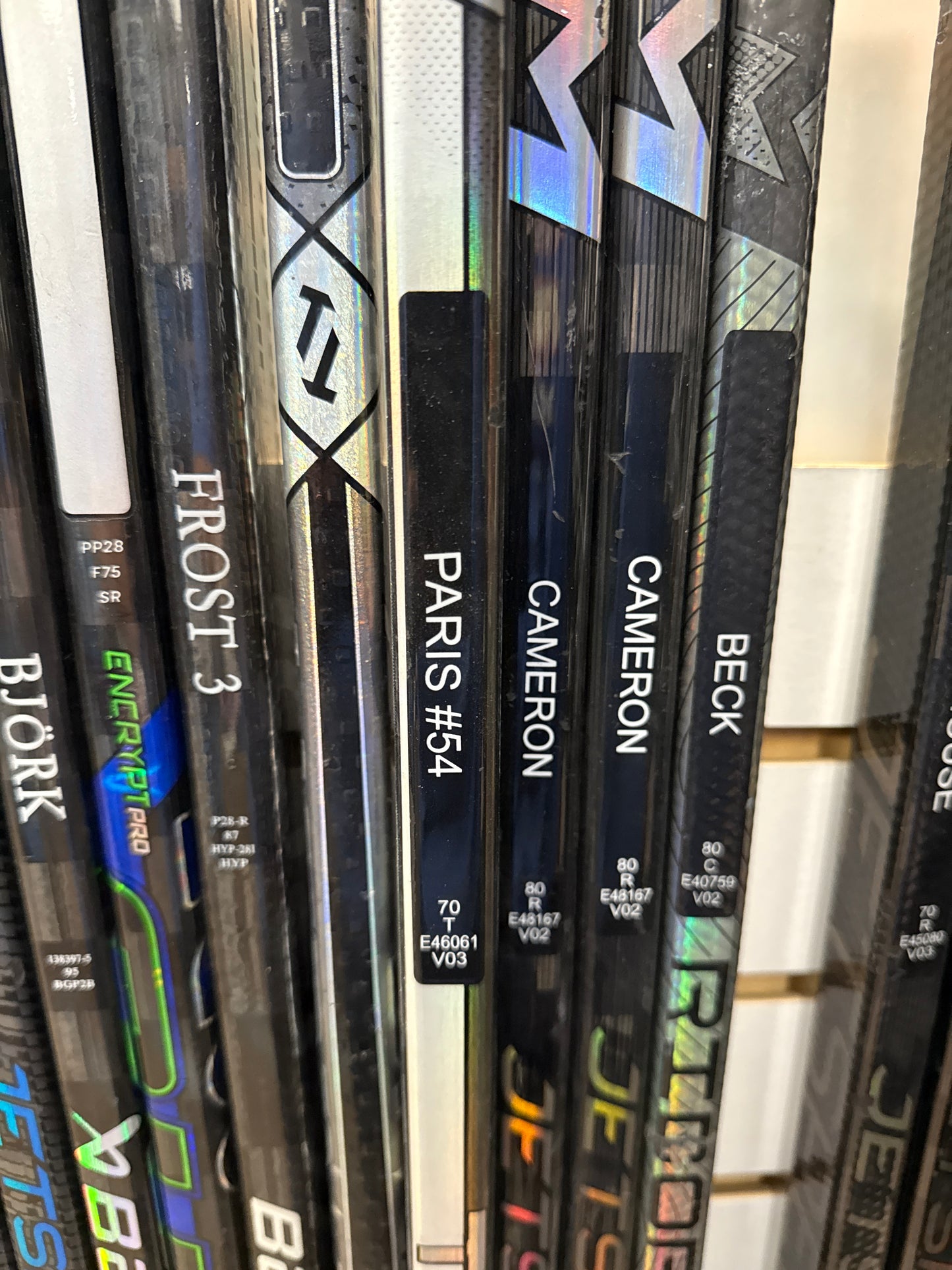 CCM Tacks XF Pro stock Stick, Mathieu Paris IceDogs Refurbished