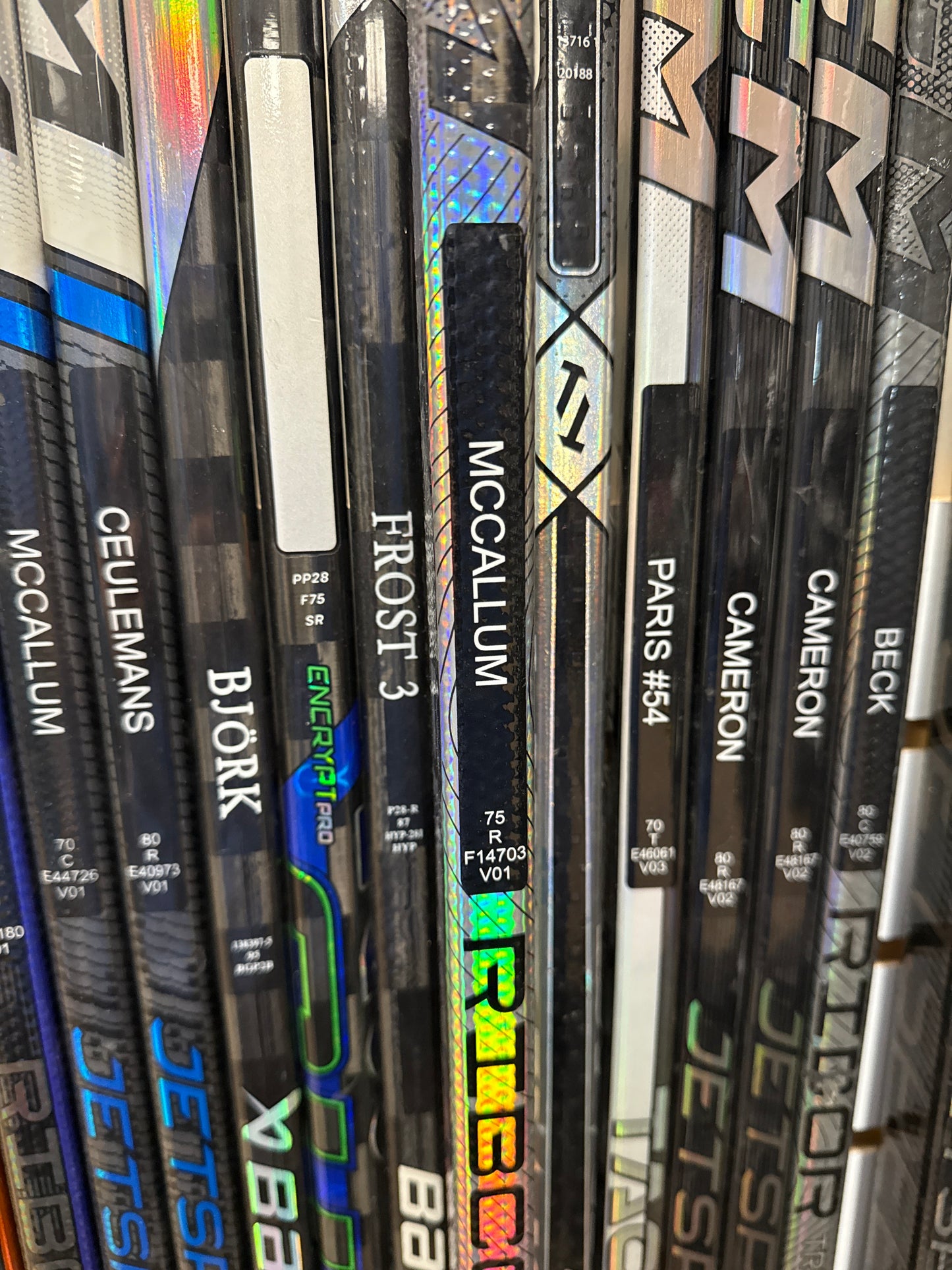 CCM Ribcor Trigger 8 Pro Stock Stick, Brayden McCallum Petes Refurbished