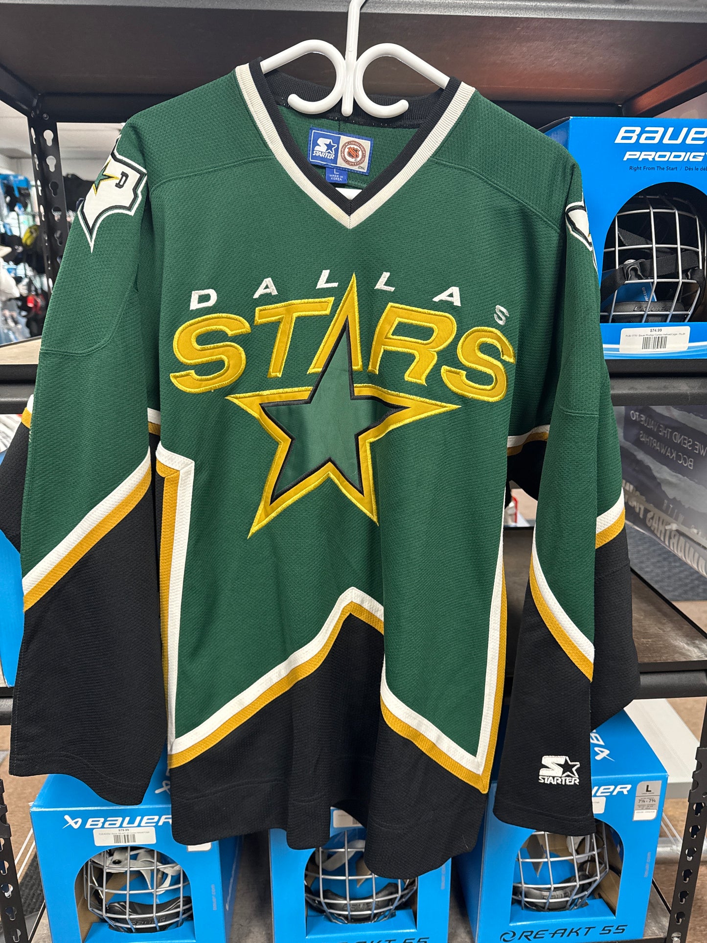 Dallas Stars Starter Home Green Jersey Size Large