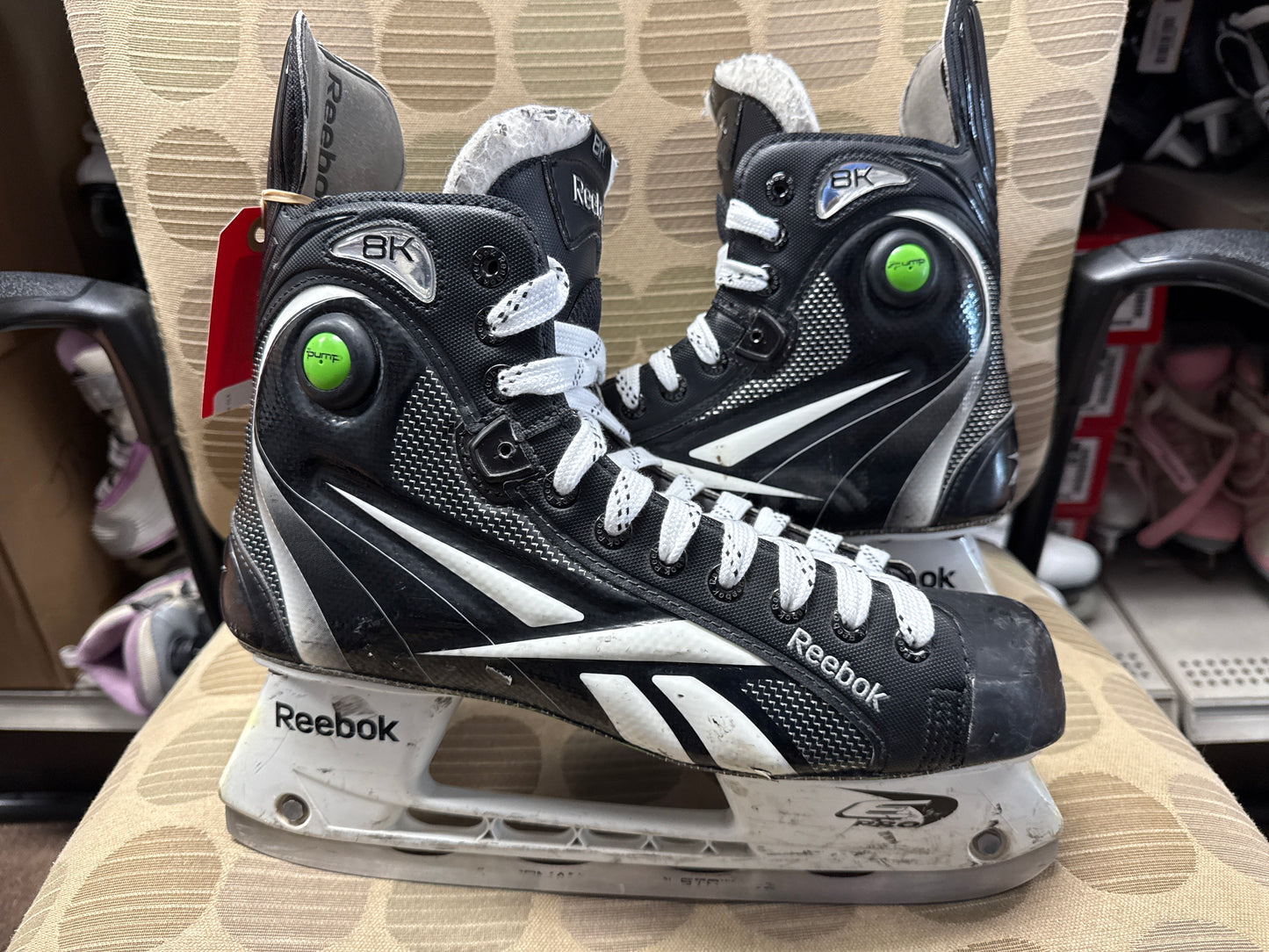 Reebok 8K Pump Hockey Skates Used SR Sz 10.5