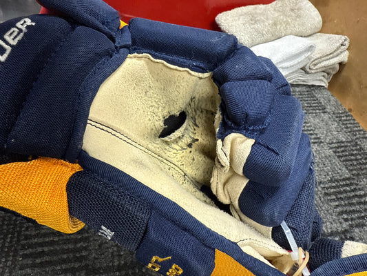 Bauer Vapor APX Pro Stock 14" Hockey Gloves Blue/Yellow