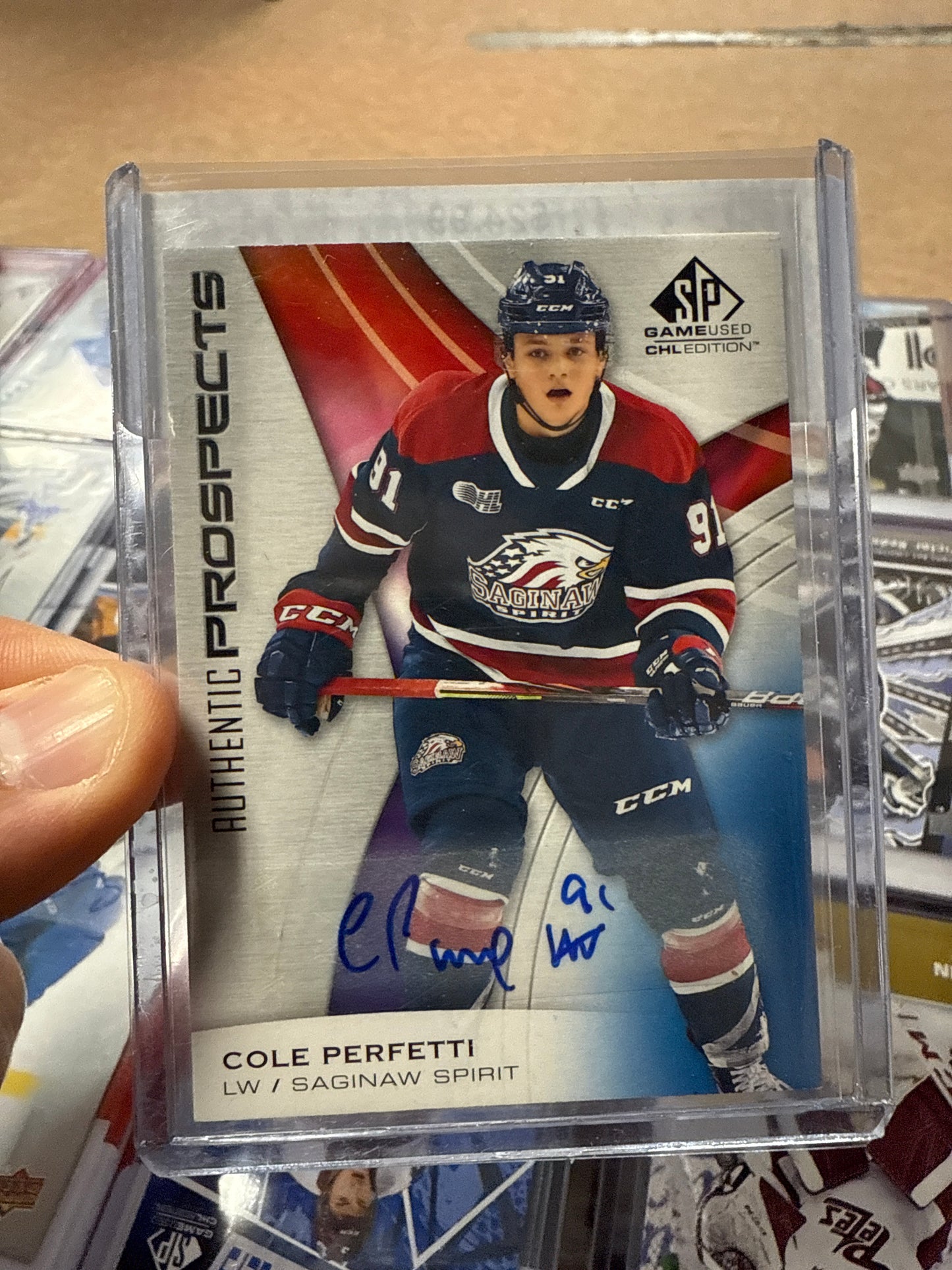 2019-20 CHL Cole Perfetti Autograph Signed