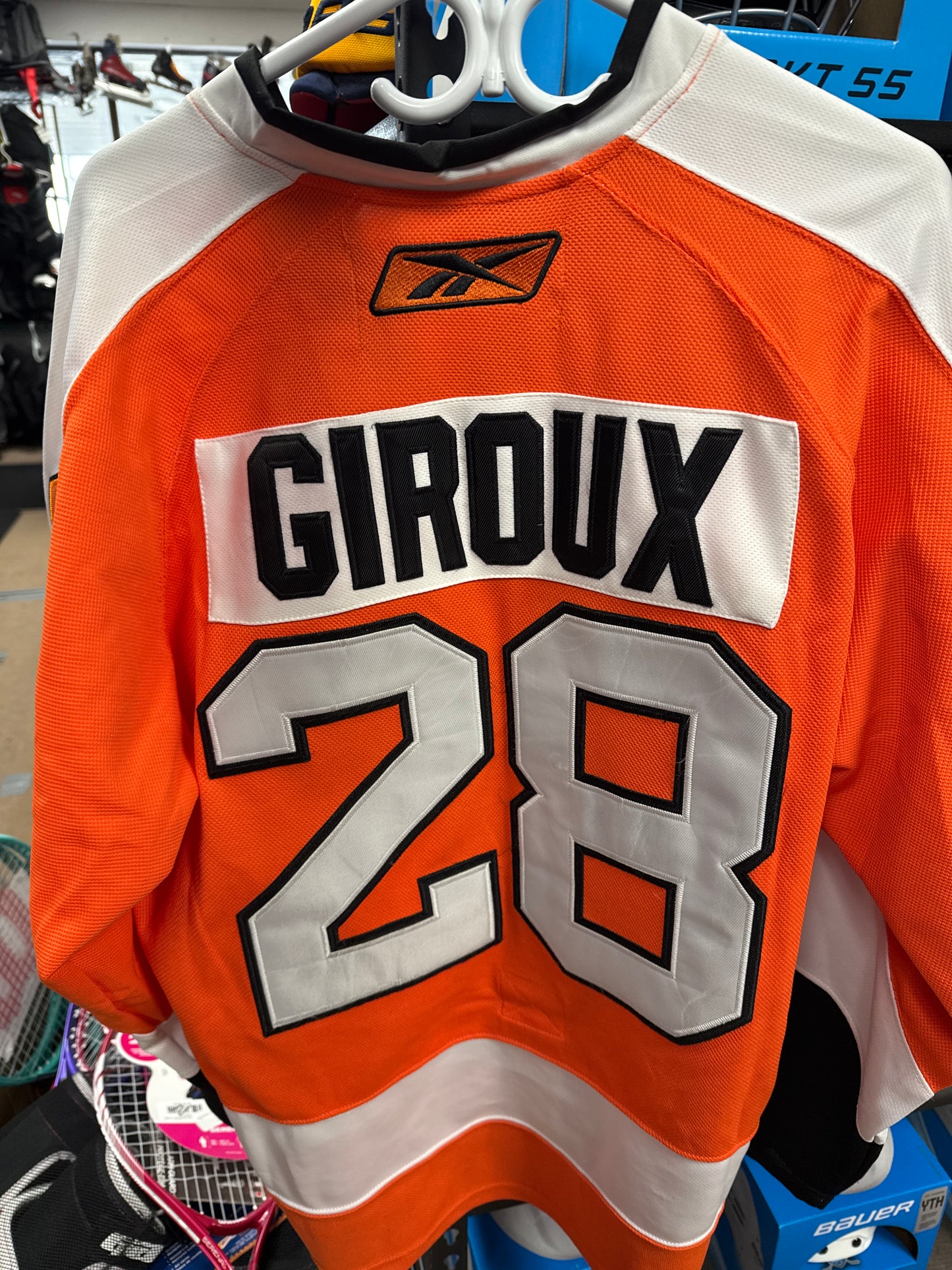 Philadelphia Flyers Reebok 10-18 Home Jersey Claude Giroux #28 Sz XL
