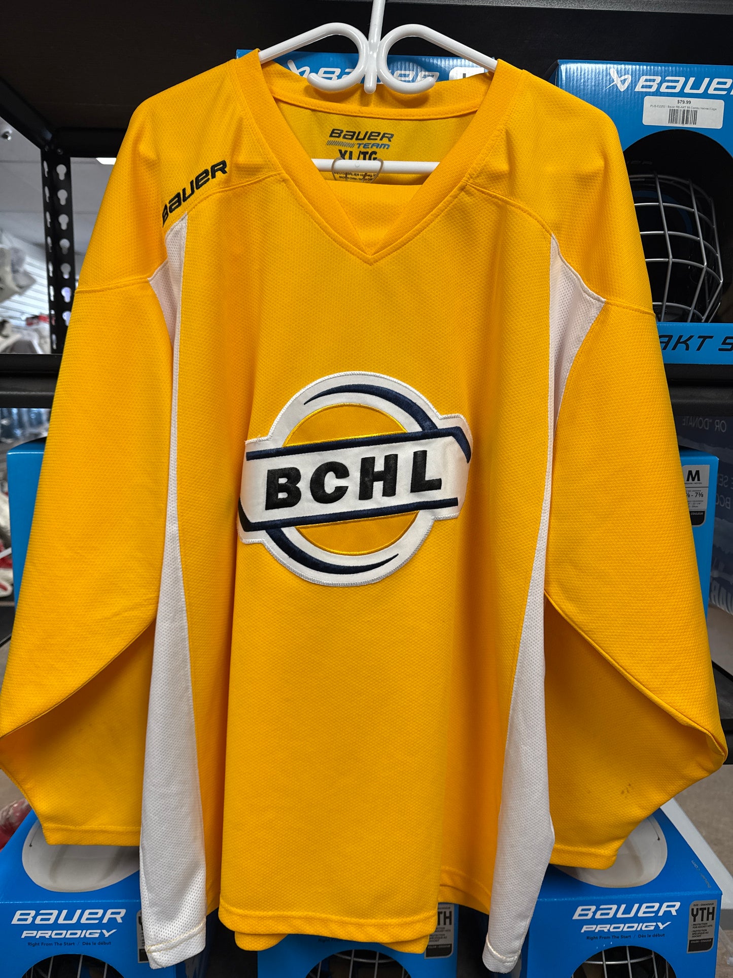 BCHL Yellow Practice Jersey