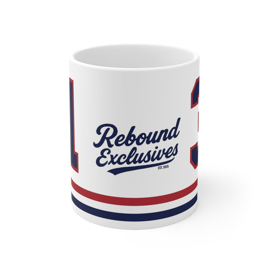 Rebound Equipment Exclusives #31 Blue White Red Coffee Mug Hockey