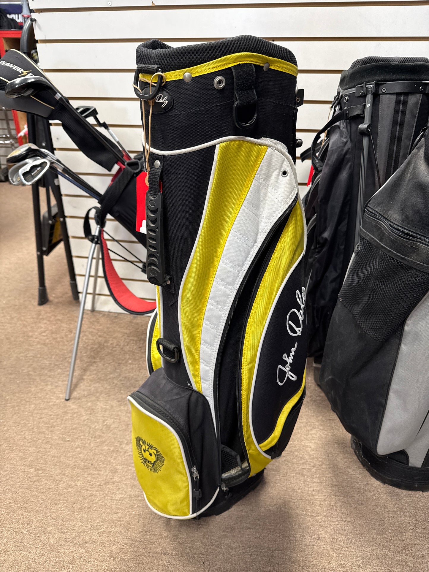 John Daly Used Yellow Golf Bag*