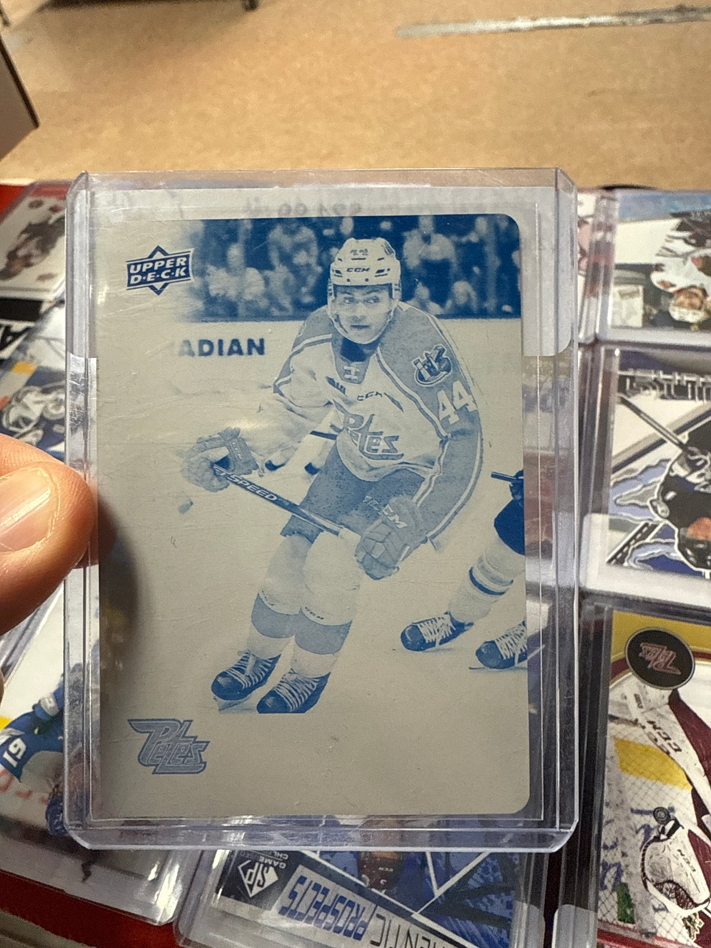 2019-20 CHL Akil Thomas Upper Deck Printing Plate 1/1