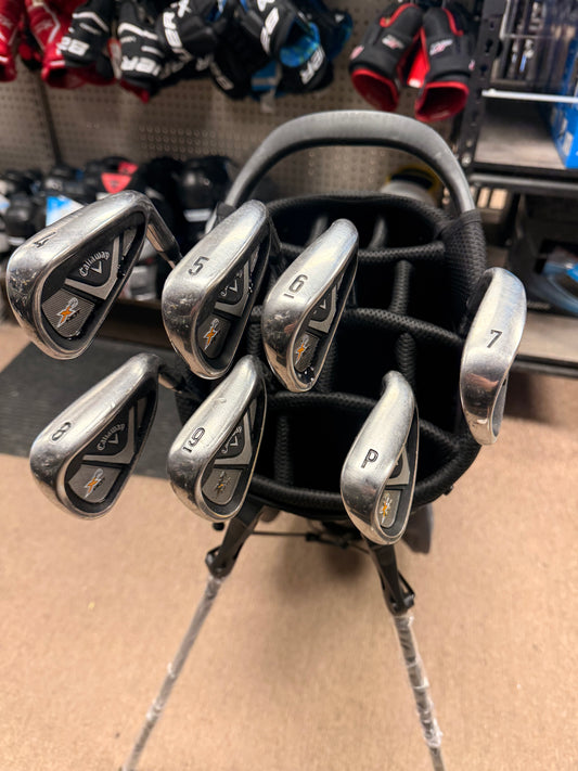 Callaway X2 HOT Club Iron Set 4-9 + PW / RH Used