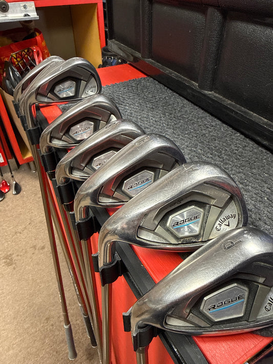 Callaway Rogue Used Iron Set 4-9 +PW & AW, LH