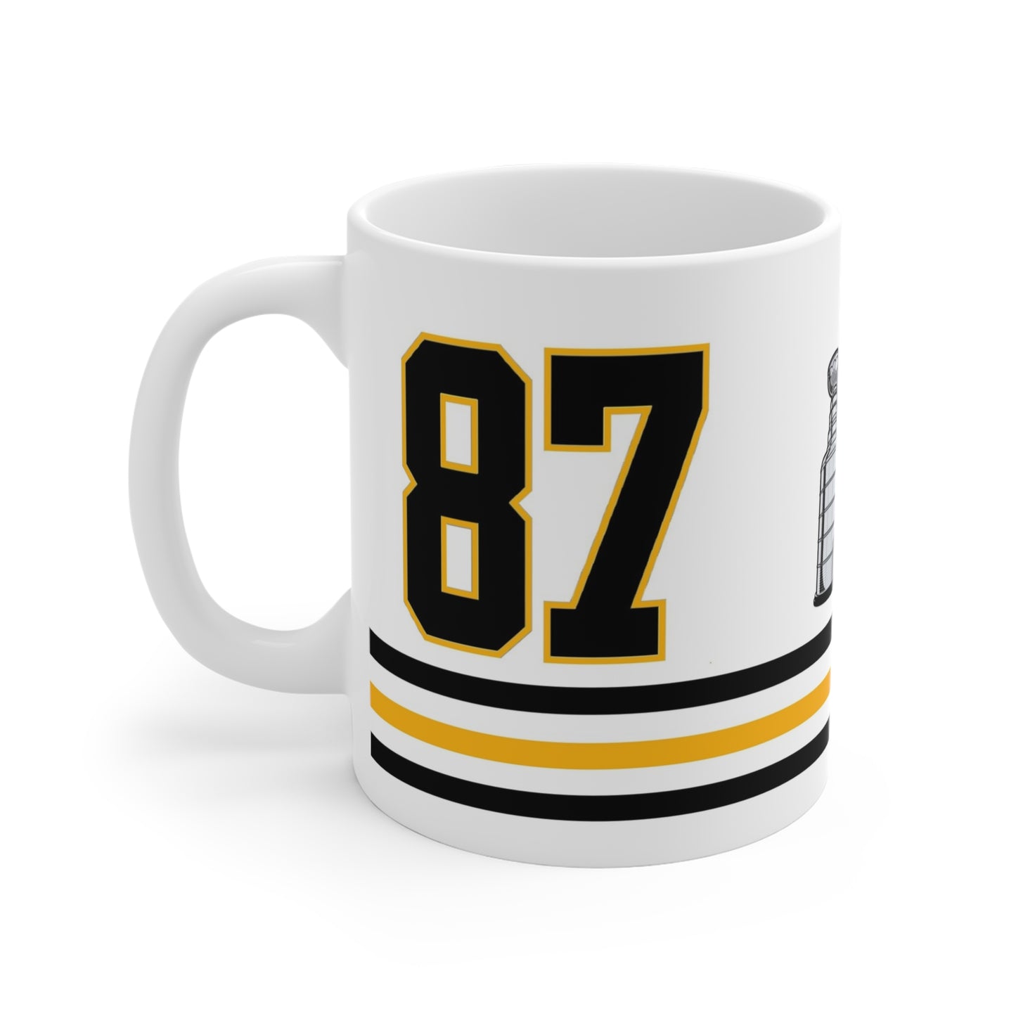 Hockey #87 Commemorative Hockey Coffee Mug Black Gold Champion