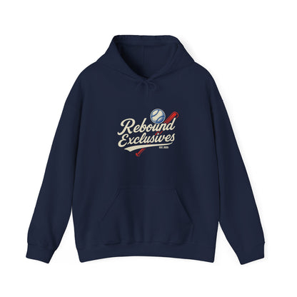 Rebound Exclusives Baseball Hooded Sweatshirt - Cozy Unisex Style for Sports Lovers
