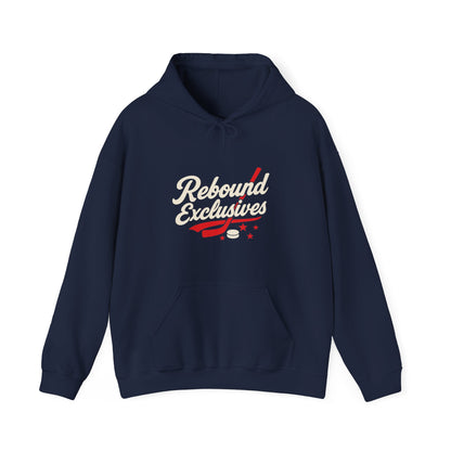 Rebound Exclusives Retro Hockey Hooded Sweatshirt | Cozy Unisex Hoodie