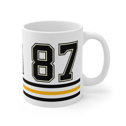 Hockey #87 Commemorative Hockey Coffee Mug Black Gold Champion
