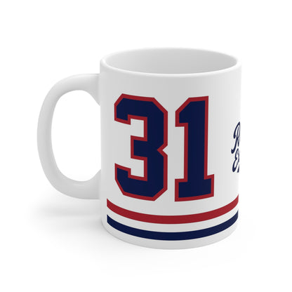 Rebound Equipment Exclusives #31 Blue White Red Coffee Mug Hockey