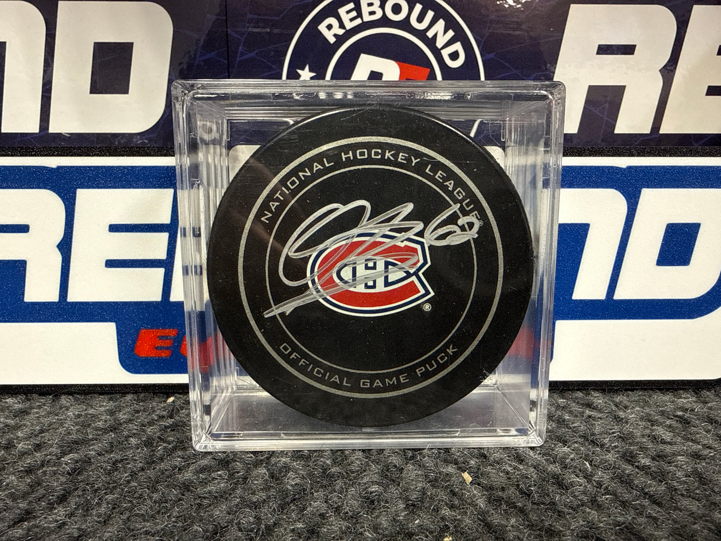 Owen Beck Montreal Canadiens Signed Puck