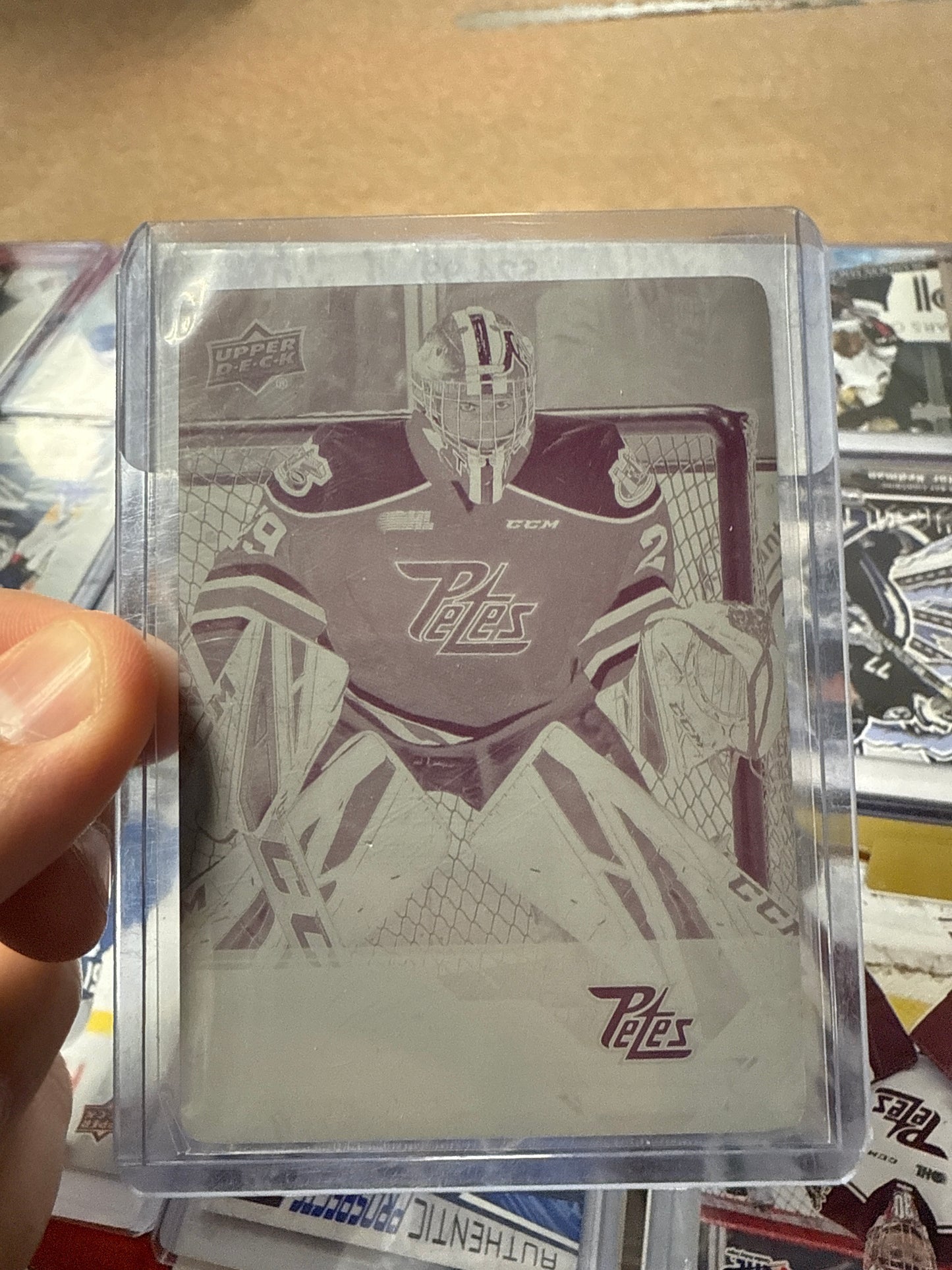 2018-19 CHL Hunter Jones Upper Deck Printing Plate 1/1