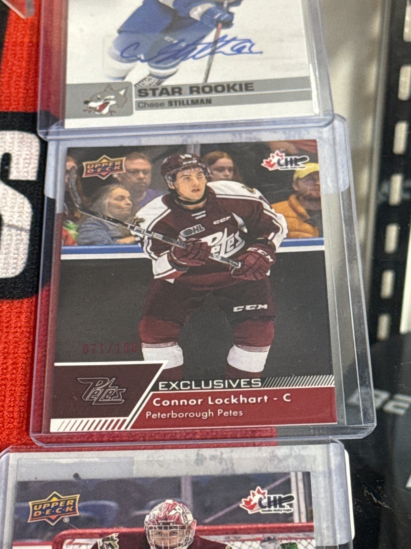 2022-23 CHL Red Exclusives Connor Lockhart /100 #254