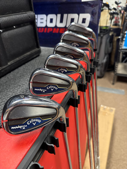 Callaway Paradym X Iron Set 5-9 + PW, Used RH
