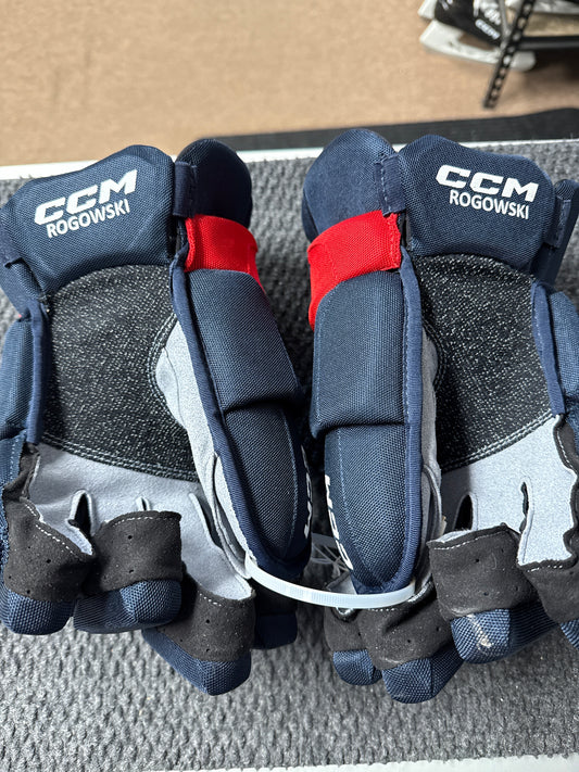 Used CCM 15” Oshawa Generals Pro Stock Gloves ROGOWSKI