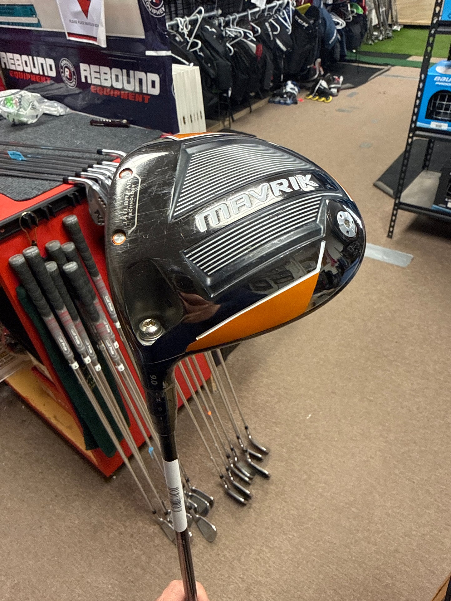 Callaway Mavrik Driver 9*Stiff Mitsubishi Graphite LH Used