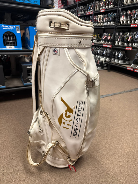 Henry-Griffitts White Used Golf Bag