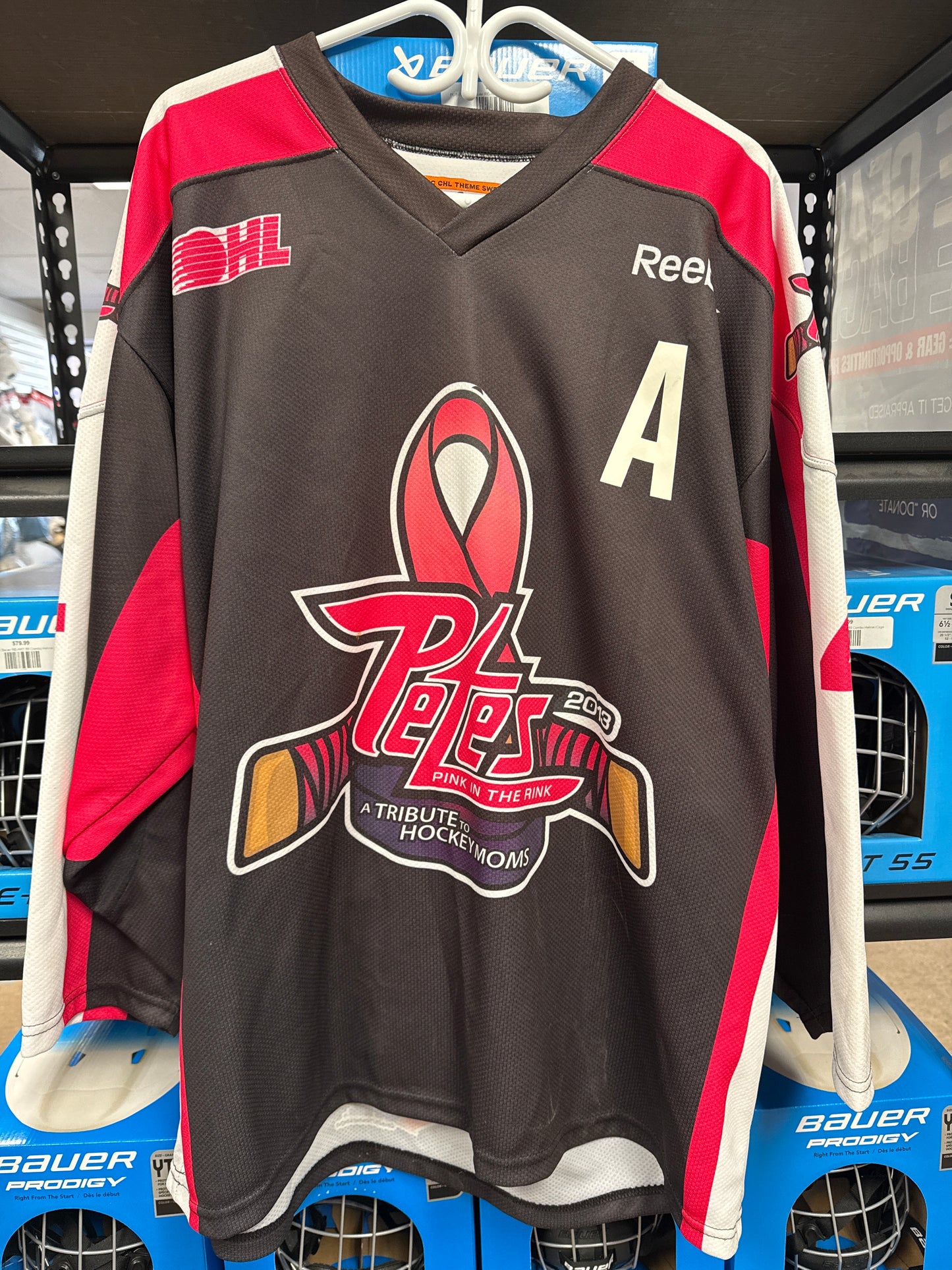 Clark Seymour Peterborough Petes Pink In The Rink Jersey Autographed