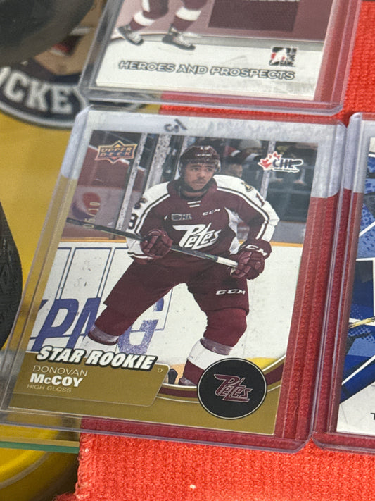 2021-22 CHL Star Rookie High Gloss Donovan McCoy /10 #400