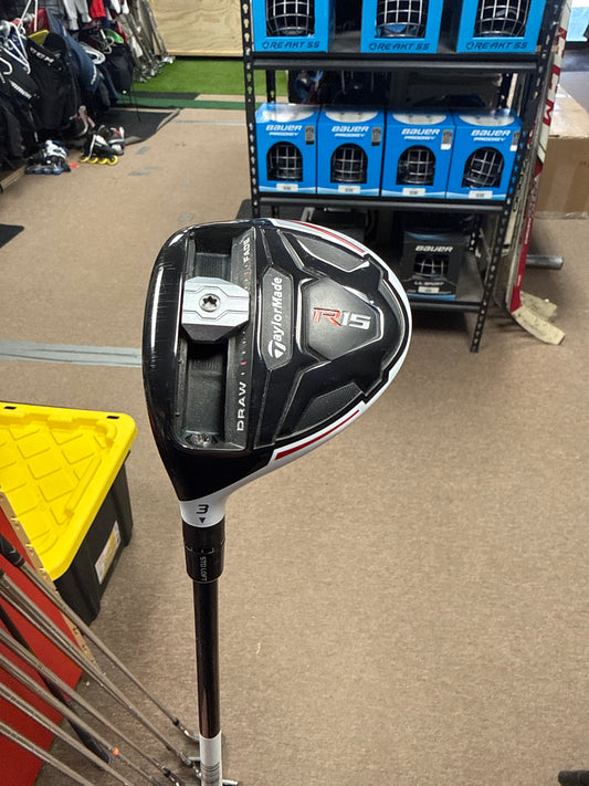 TaylorMade R15 15* 3-Wood/ Graphite Shaft Stiff Flex LH Used
