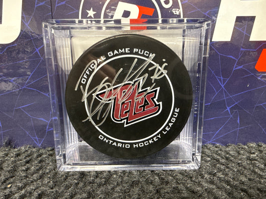 Brennan Othmann Signed Petes puck