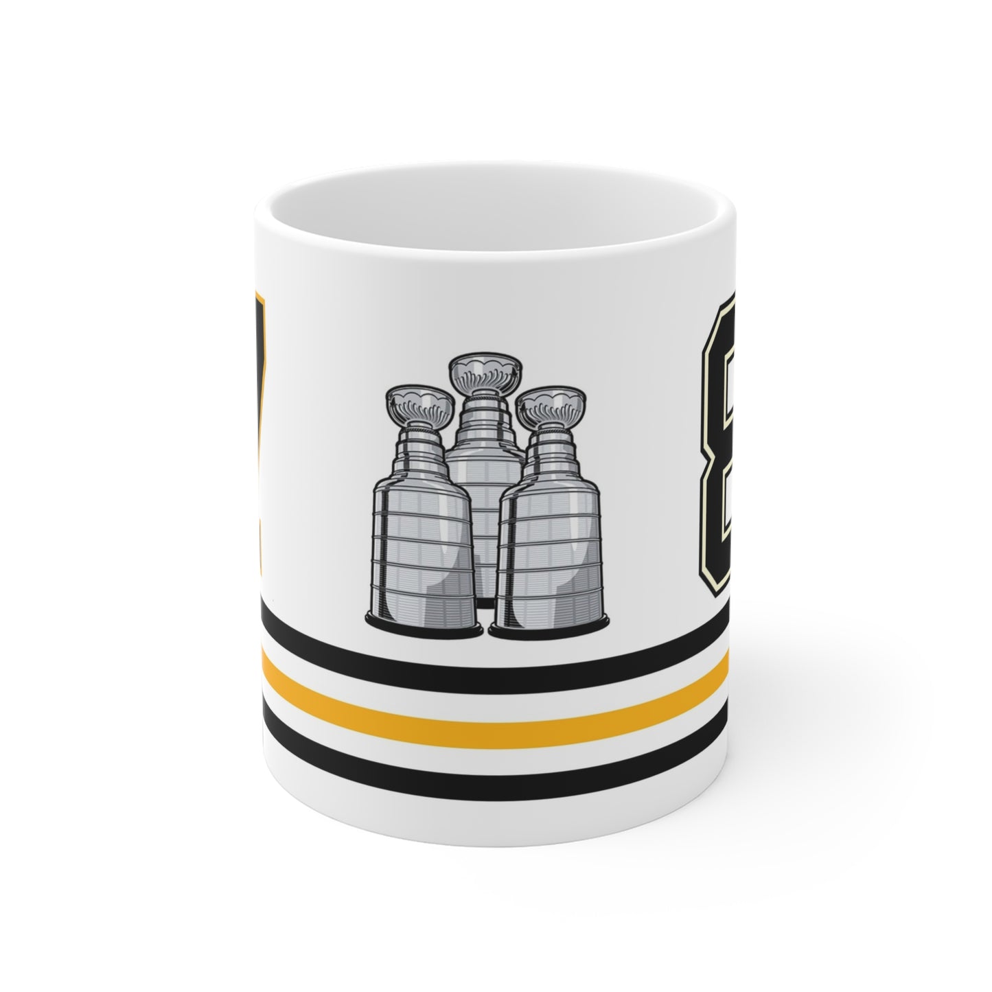 Hockey #87 Commemorative Hockey Coffee Mug Black Gold Champion