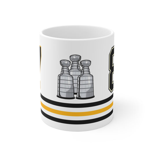 Hockey #87 Commemorative Hockey Coffee Mug Black Gold Champion