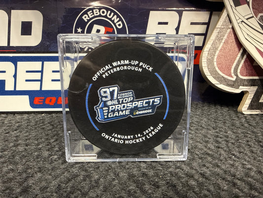 Connor McDavid OHL Top Prospects Game Warm Up Puck