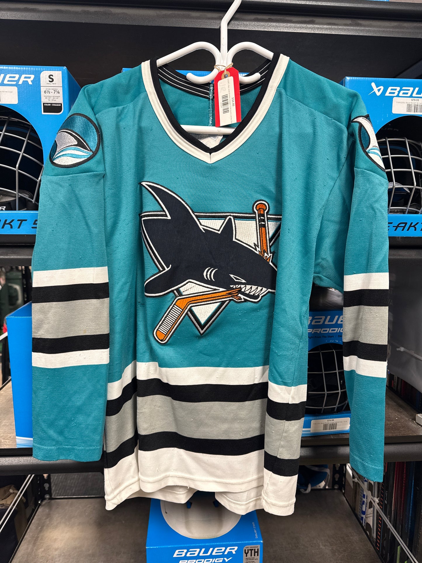 San Jose Sharks Vintage CCM Home Jersey Medium