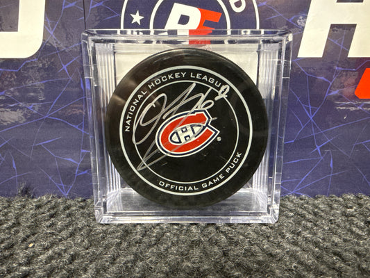 Owen Beck Signed Montreal Canadiens Puck