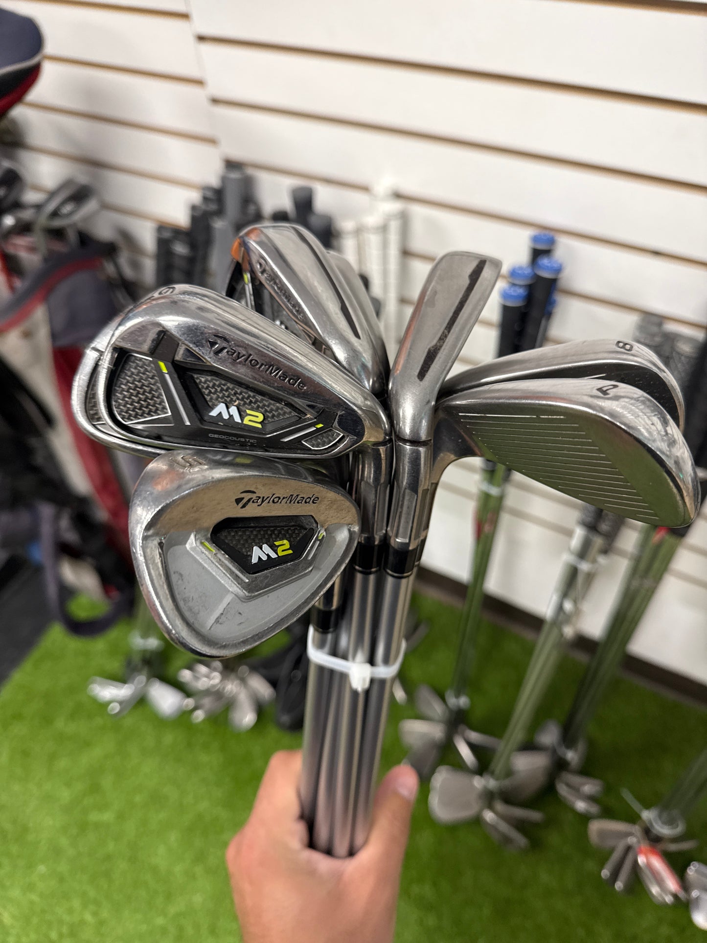 TaylorMade M2 GeoCaustic, Used Iron Set, RH, Womens Flex