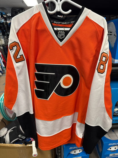Philadelphia Flyers Reebok 10-18 Home Jersey Claude Giroux #28 Sz XL