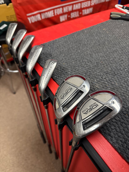 Adams Golf Used A12 Irons 4,5,7-9 + GW, PW / RH