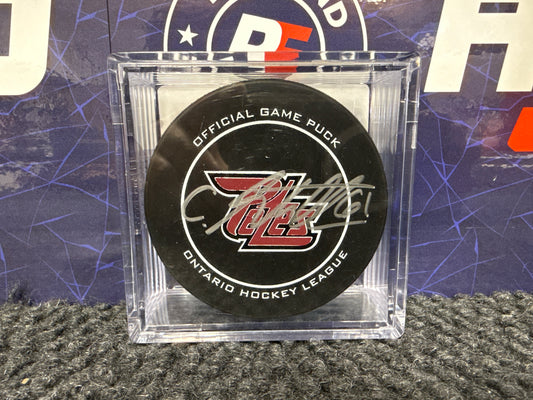 Chase Stillman Signed Petes Puck