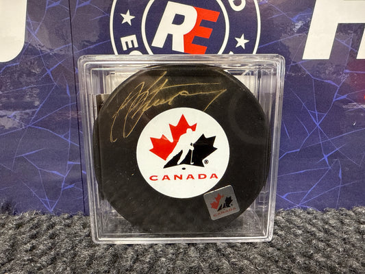 Steven Stamkos Signed Team Canada Puck