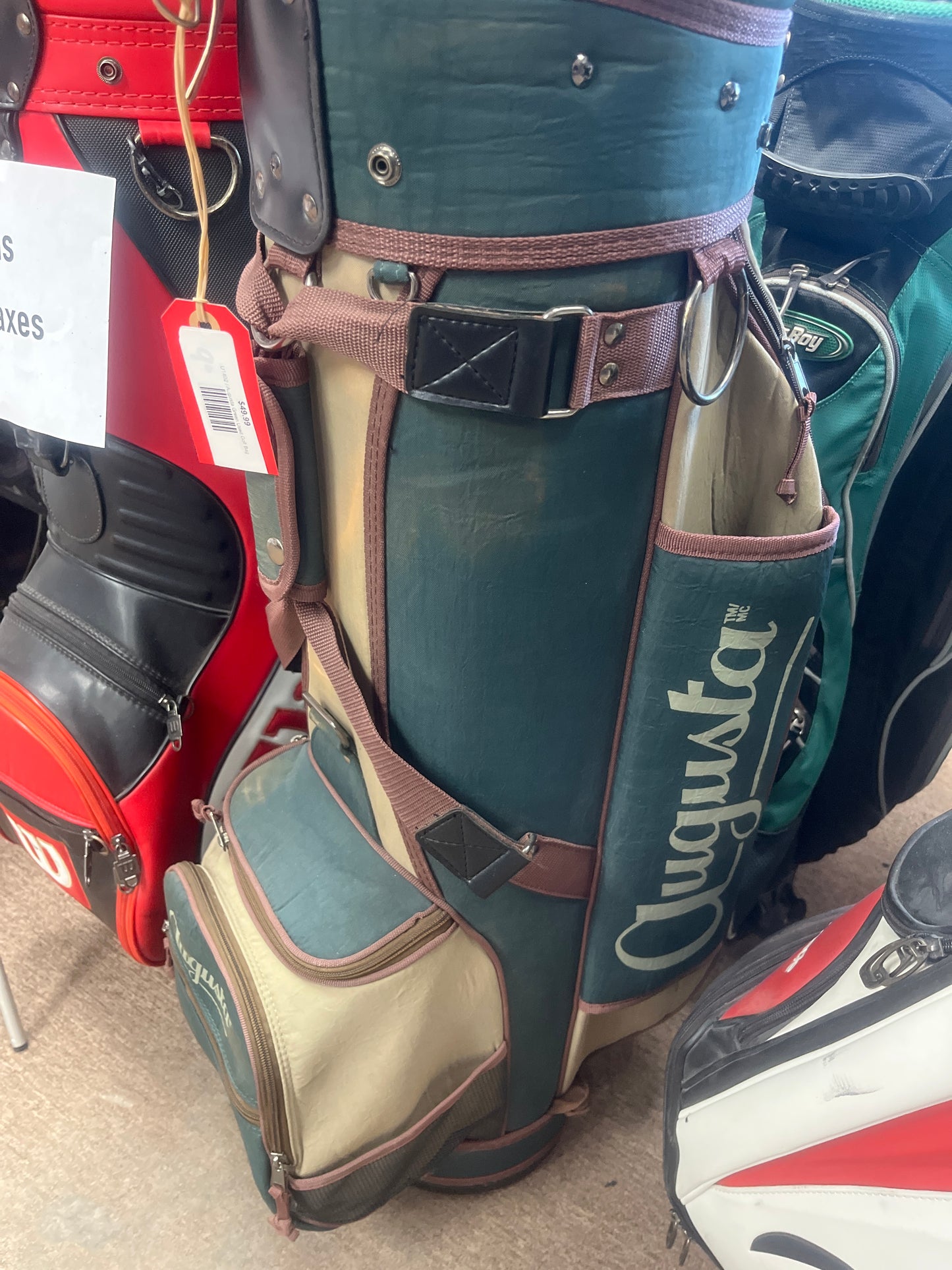 Augusta Green Used Golf Bag