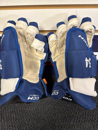 CCM Pro Stock Toronto Maple Leafs Auston Matthews Gloves 14"