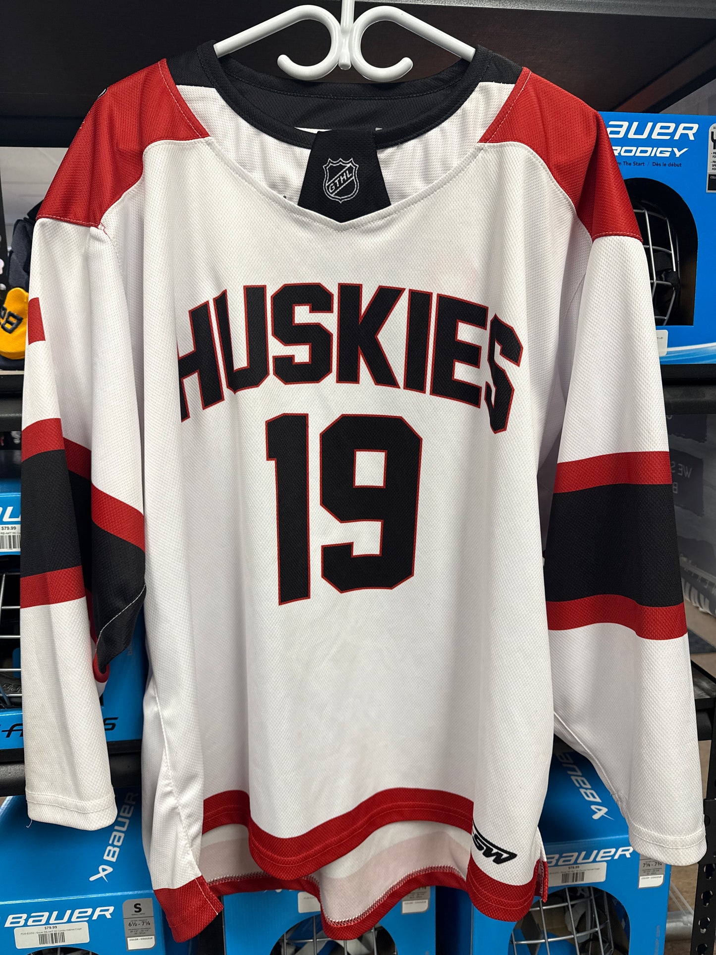 Humberview Huskies GTHL White Jersey Sz L