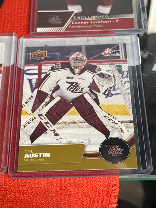 2021-22 CHL High Gloss Gold Tye Austin /10 #36