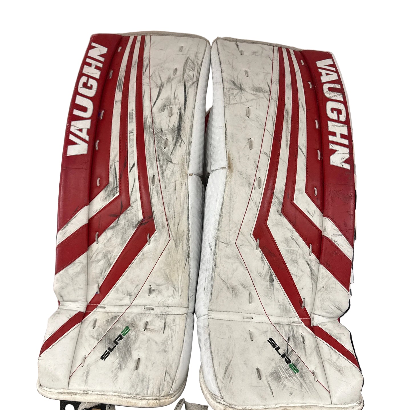 Vaughn SLR2 Goalie Pads Red/White - Youth Used