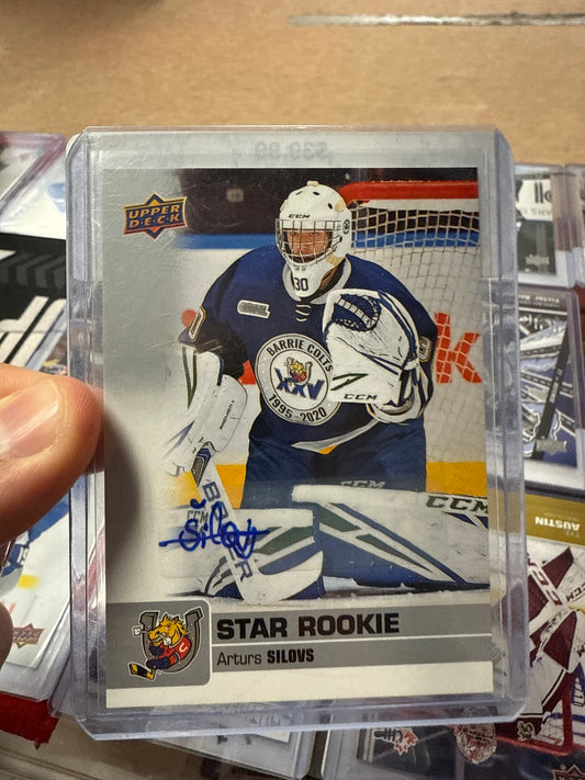 2019-20 CHL Arturs Silovs Autograph Signed