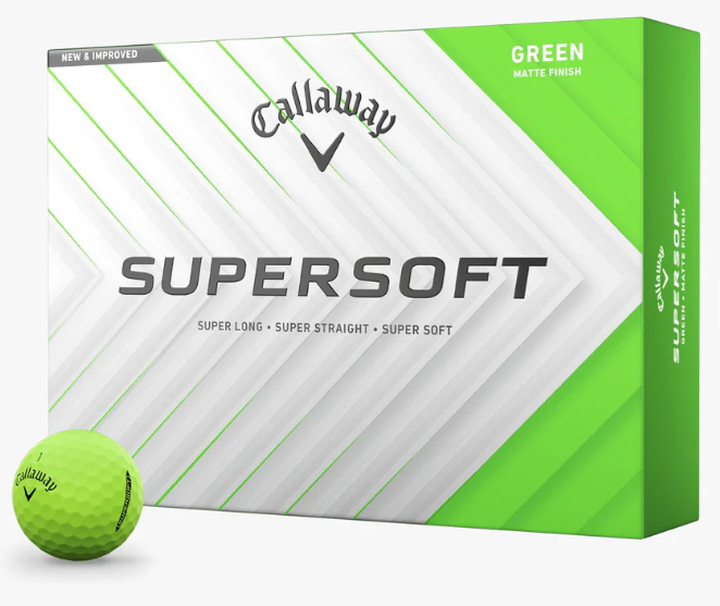 Callaway SuperSoft Golf Ball Green - Sleeve 3 Pack