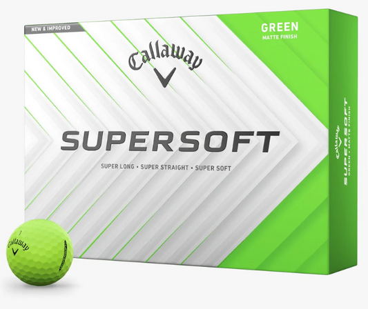 Callaway SuperSoft Golf Ball Green - Sleeve 3 Pack