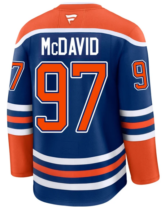 Edmonton Oilers Fanatics Premium Jersey Connor McDavid #97 XL