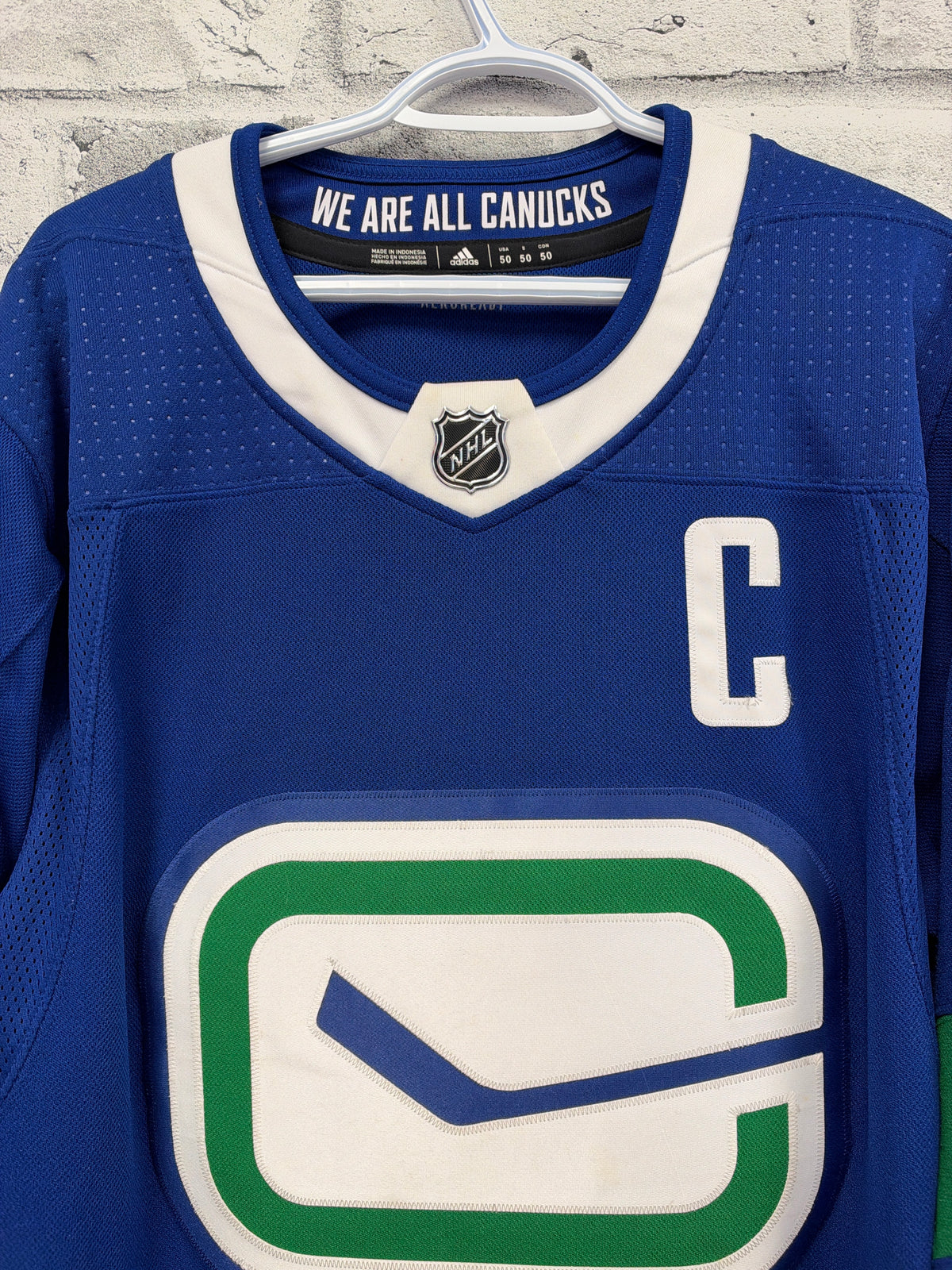 Vancouver Canucks Adidas Alternate 2019-2022 Jersey Bo Horvat #53 Size 50